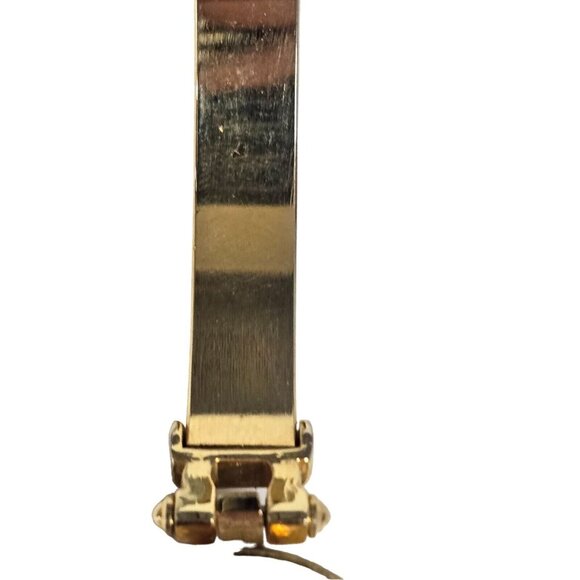 LA Express LAX1343 056-PC21 Gold Tone Watch Black Dial Japan MVT New Battery - Picture 8 of 12